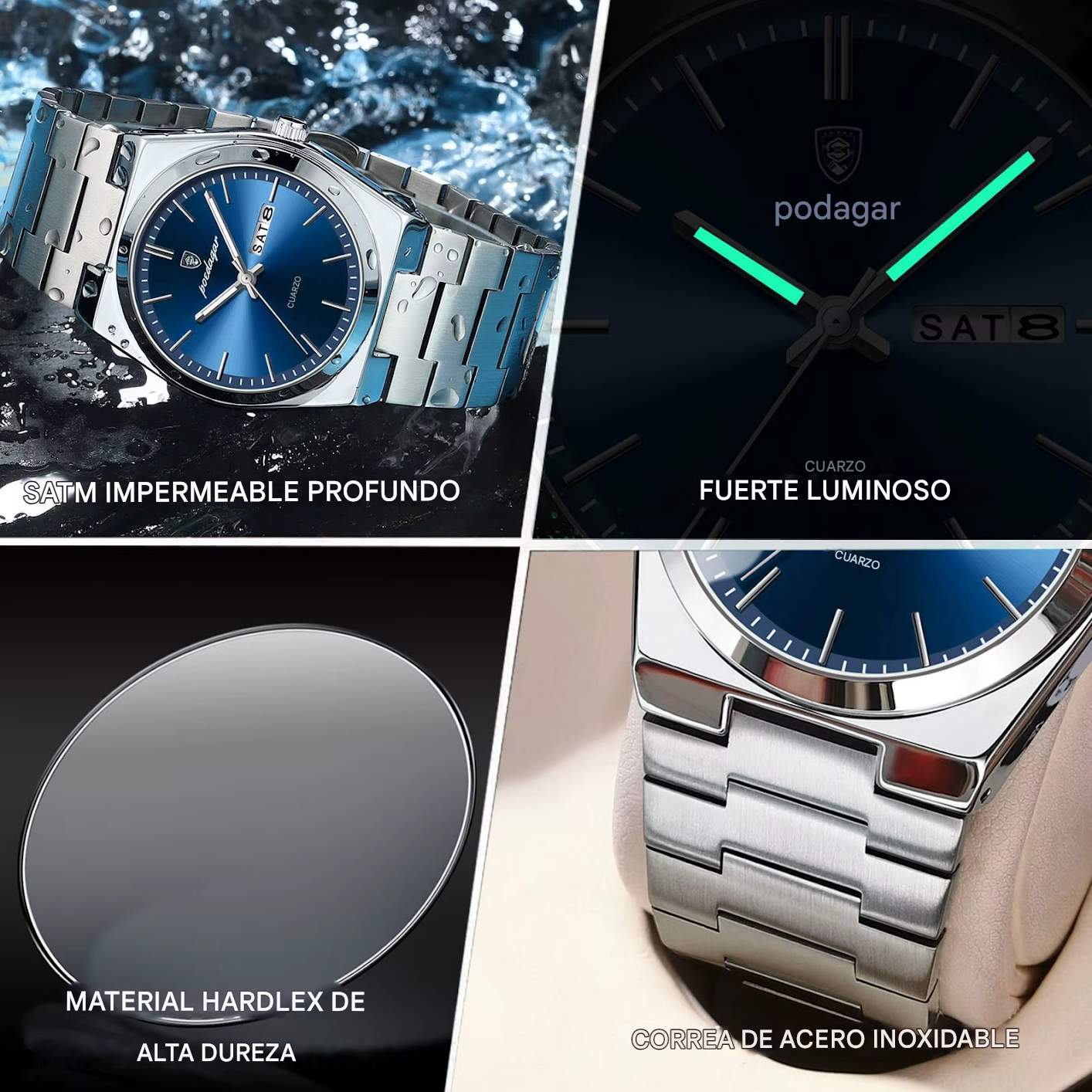 POEDAGAR - Reloj de lujo para hombre