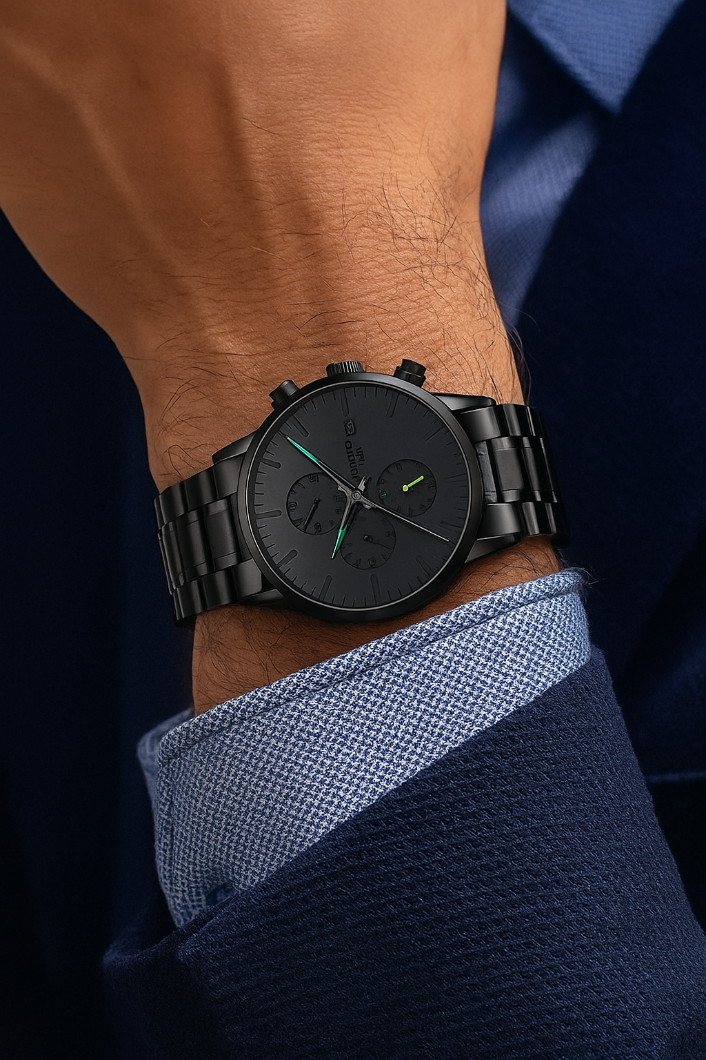 NIBOSI- reloj analógico resistente al agua para hombre