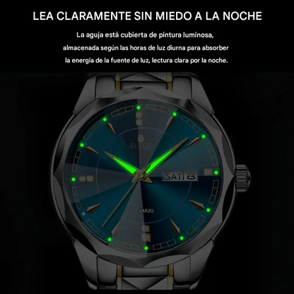 RUIGE - Reloj de Cuarzo de Lujo para Hombres